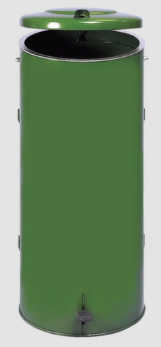 VAR Feuersicherer Abfallsammler Kompakt, 120 l, RAL6001 Smaragdgrün Standard 1 L