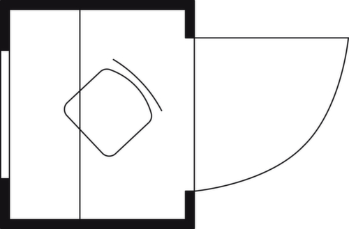 Säbu Mehrzweck- und WC-Box Technische Zeichnung 1 L