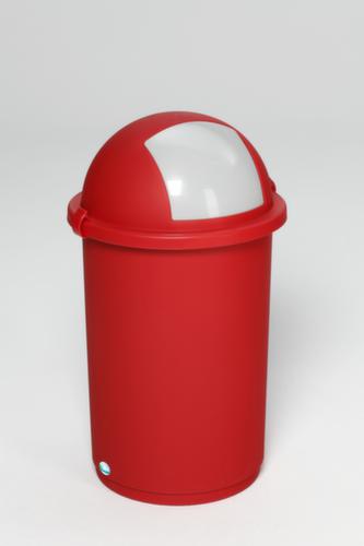 VAR flüssigkeitsdichter Wertstoffsammler, 50 l, rot, Deckel silber Standard 2 L