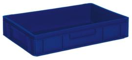 Euronorm-Stapelbehälter Basic mit verstärktem Rippenboden, blau, Inhalt 23 l