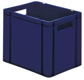 Lakape Euronorm-Stapelbehälter Favorit Wände + Boden geschlossen, blau, Inhalt 29 l