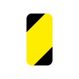 EICHNER Klebesymbol, Rechteck, gelb/schwarz