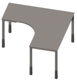 Nowy Styl Freiform-Schreibtisch E10 mit 4-Fußgestell aus Rundrohr