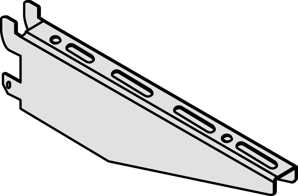 Ständer und Kragarm zur ein- oder beidseitigen Nutzung Technische Zeichnung 3 ZOOM
