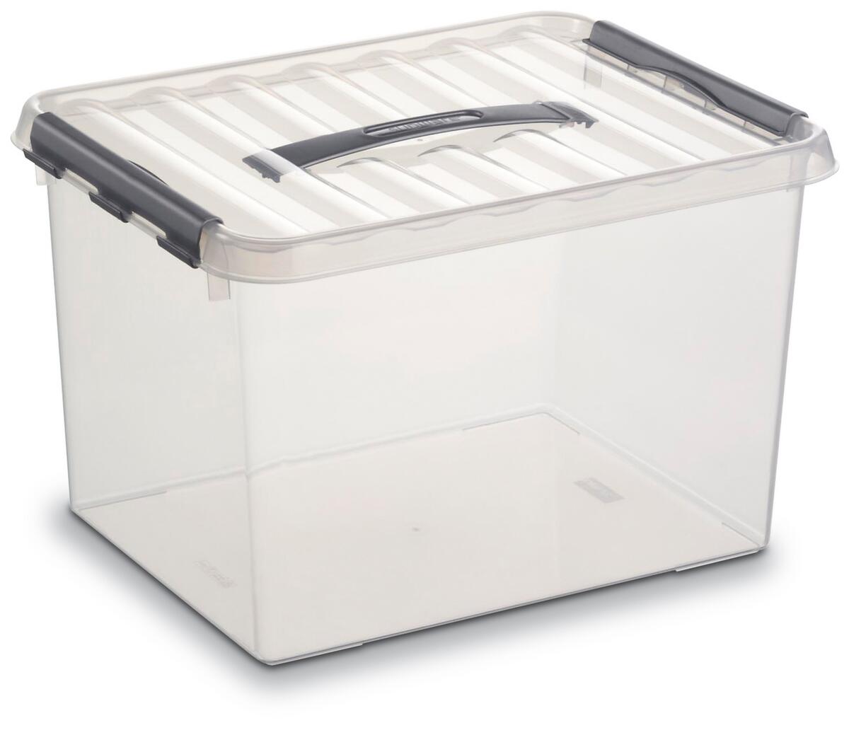 Stapelbare Aufbewahrungsbox transparent Standard 4 ZOOM