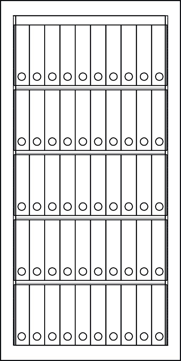 Format Tresorbau Büro-Sicherheitsschrank Technische Zeichnung 3 ZOOM