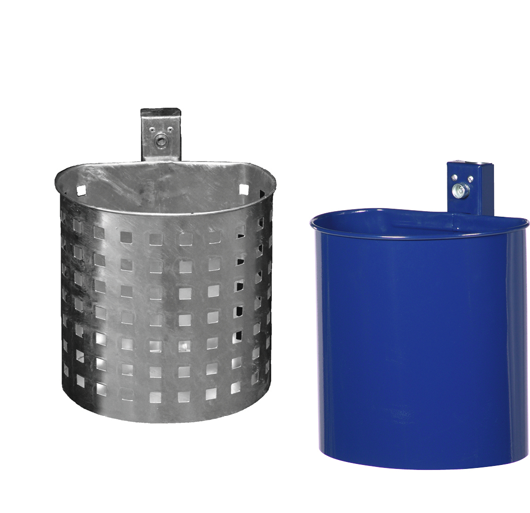 Abfallbehälter für Wand- oder Pfostenmontage Standard 1 ZOOM