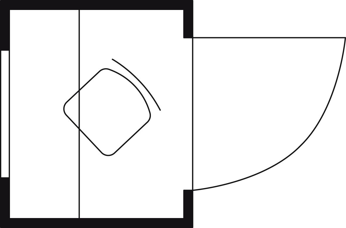 Säbu Mehrzweck- und WC-Box Technische Zeichnung 1 ZOOM