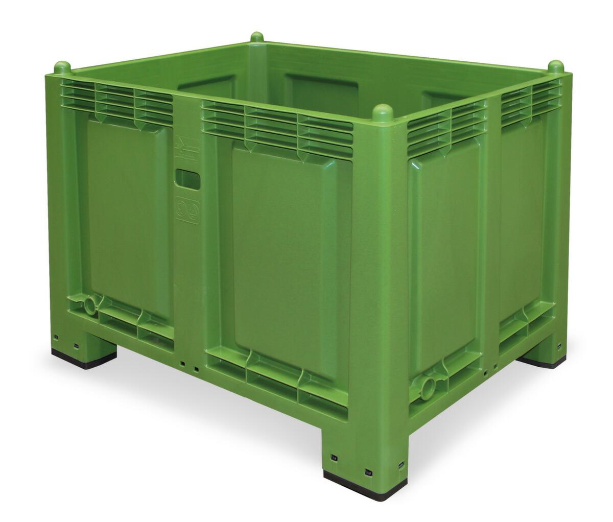 Großbehälter, Inhalt 550 l, grün, 4 Füße Standard 1 ZOOM