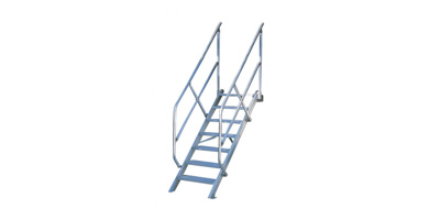 Escaliers industriels avec main-courante