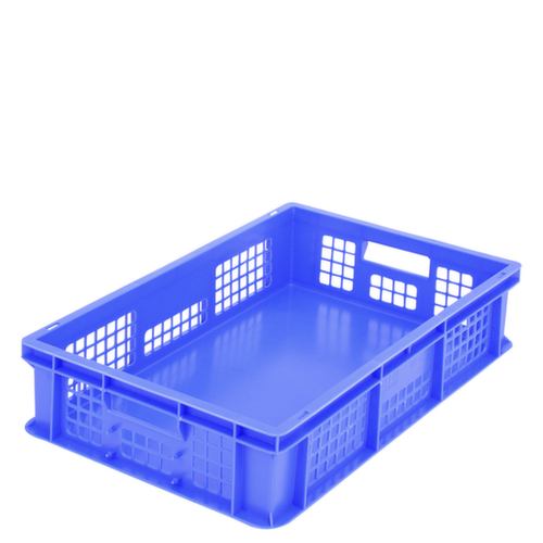 BITO Euronorm-Stapelbehälter Wände durchbrochen, blau, Inhalt 25 l