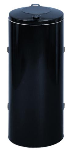 VAR Feuersicherer Abfallsammler Kompakt, 120 l, RAL7021 Schwarzgrau