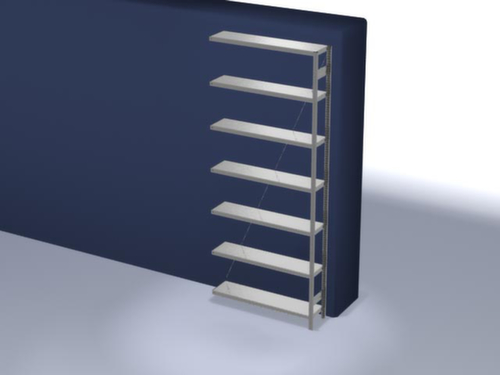 hofe System-Steckregal in Standard Bauart, Höhe x Breite x Tiefe 3000 x 1310 x 335 mm, 7 Böden