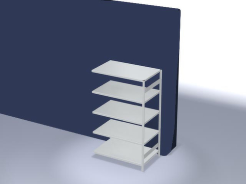 hofe Traversenregal in Standard Bauart, Höhe x Breite x Tiefe 2000 x 1310 x 835 mm, 5 Böden