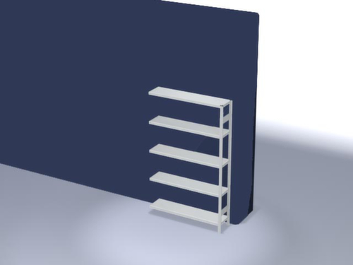 hofe Traversenregal in mittelschwerer Bauart, Höhe x Breite x Tiefe 2000 x 1310 x 335 mm, 5 Böden