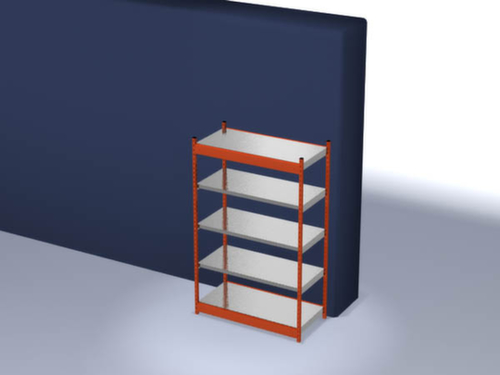 hofe Steckregal, Höhe x Breite x Tiefe 2000 x 1360 x 600 mm, 5 Böden