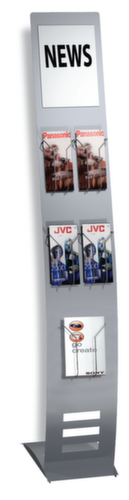 Infoständer, Höhe x Breite x Tiefe 1650 x 260 x 420 mm