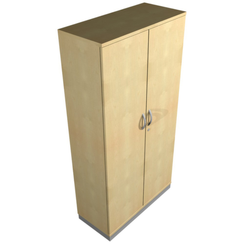 Flügeltürenschrank RQ60, 5 Ordnerhöhen, lichtgrau/lichtgrau