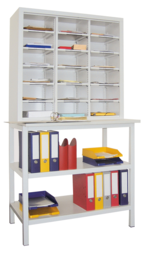 PAVOY Post-/Sortierregal Basis, Breite 1000 mm, 18 Fächer