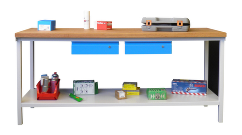 PAVOY Werkbank mit verschiedenen Unterbauten, 2 Schubladen, 1 Ablageboden