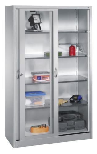 C+P Werkzeugschrank ERGO mit Sichtfenster-Schiebetüren, Breite 1200 mm