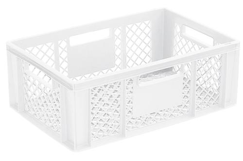 Euronorm-Stapelbehälter Basic mit verstärktem Rippenboden, weiß, Inhalt 43 l