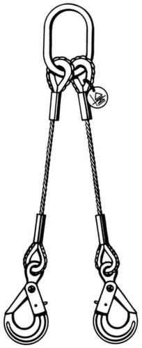 Seilgeschirr, 1450 kg, mit Sicherheitslasthaken