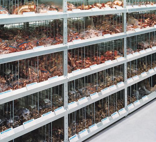 META System-Steckregal CLIP Anbaufeld, Höhe x Breite x Tiefe 3000 x 1306 x 836 mm, 7 Böden