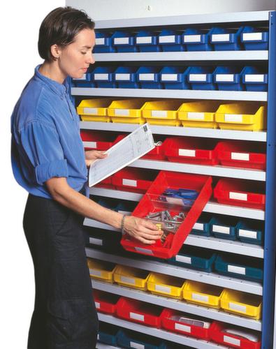 Regalkasten mit Sichtöffnung, grün, Tiefe 400 mm