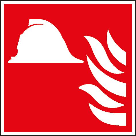 Langnachleuchtendes Brandschutzschild