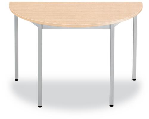 Vierkantrohr-Mehrzwecktisch mit verschiedenen Plattenformen