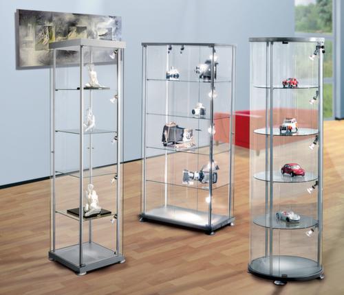 Runde Vitrine, Höhe x Ø 1800 x 550 mm