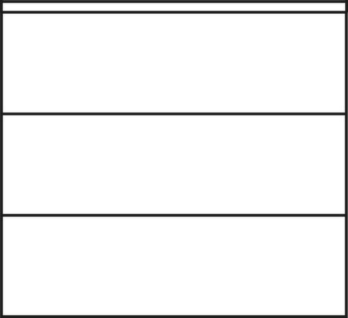 C+P Büro-Schiebetürenschrank ERGO lichtgrau mit Abdeckplatte