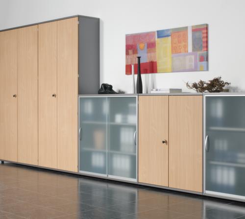 Gera Glastürenschrank Pro, 3 Ordnerhöhen