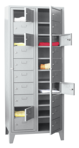 PAVOY Wäscheverteilschrank Basis RAL7035