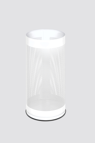 VAR Schirmständer mit Lochmuster, Höhe x Ø 610 x 270 mm, RAL9016 Verkehrsweiß