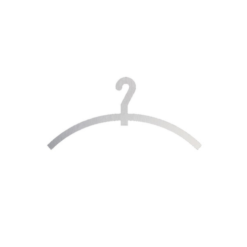 TĂŒrschild mit Silhouette, "GarderobenbĂŒgel"