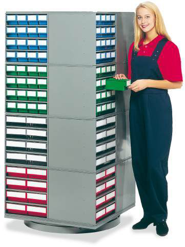 Treston Drehständer (leer), RAL7045 Telegrau, Breite 800 mm