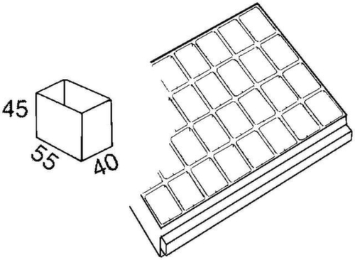 raaco Einsatzkasten für Schubladen-Magazin