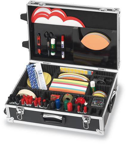 Franken Moderatorenkoffer aus Aluminium