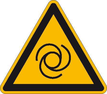 Warnschild SafetyMarking® vor automatischem Anlauf