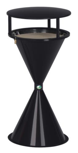 Schutzdach für Standascher, RAL7021 Schwarzgrau