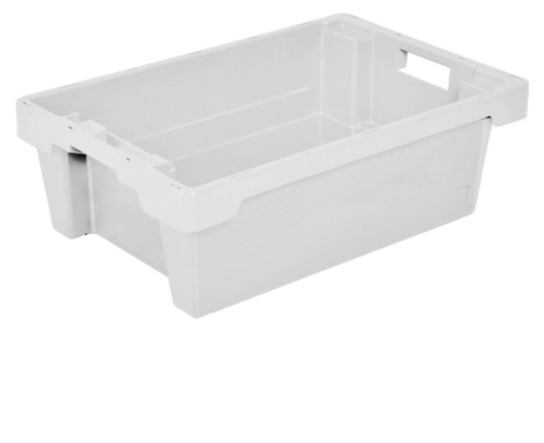 Euronorm-Drehstapelbehälter, naturweiss, Inhalt 32 l