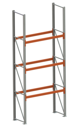 META Palettenregal MULTIPAL für 4 Paletten, 1825 mm breit, 4 Lagerebenen