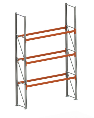 META Palettenregal MULTIPAL für 8 Paletten, 2870 mm breit, 4 Lagerebenen