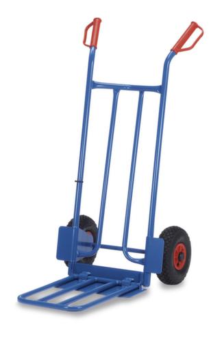 fetra Sackkarre mit Klappschaufel, Traglast 250 kg, Vollgummi-Bereifung