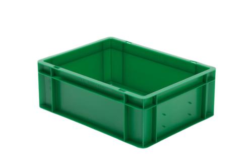 Euronorm-Stapelbehälter Wände + Boden geschlossen, grün, Inhalt 13 l
