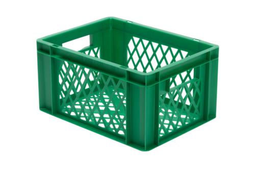 Euronorm-Stapelbehälter Wände + Boden durchbrochen, grün, Inhalt 19 l