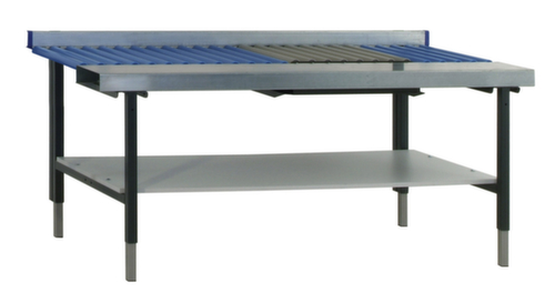 Rocholz Höhenverstellbarer Rollenbahntisch, Breite x Tiefe 1955 x 920 mm
