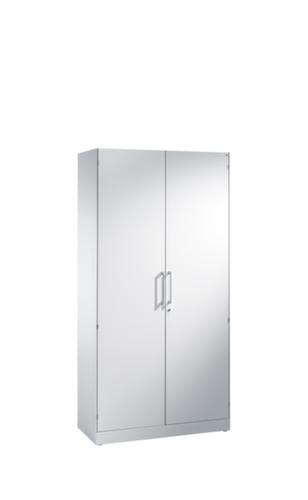 C+P Aktenschrank Asisto, 5 Ordnerhöhen, lichtgrau/hellgrau